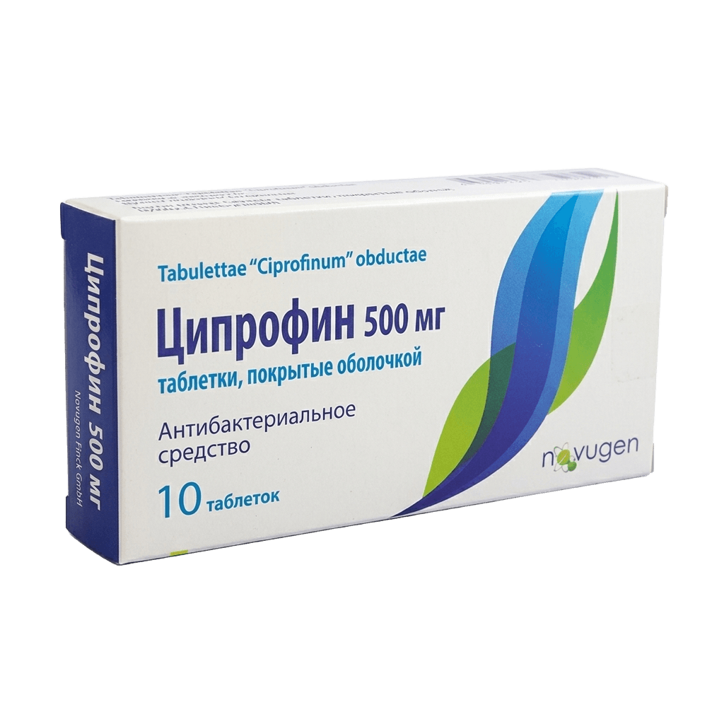 Ципрофин, 500 мг, таб. №10