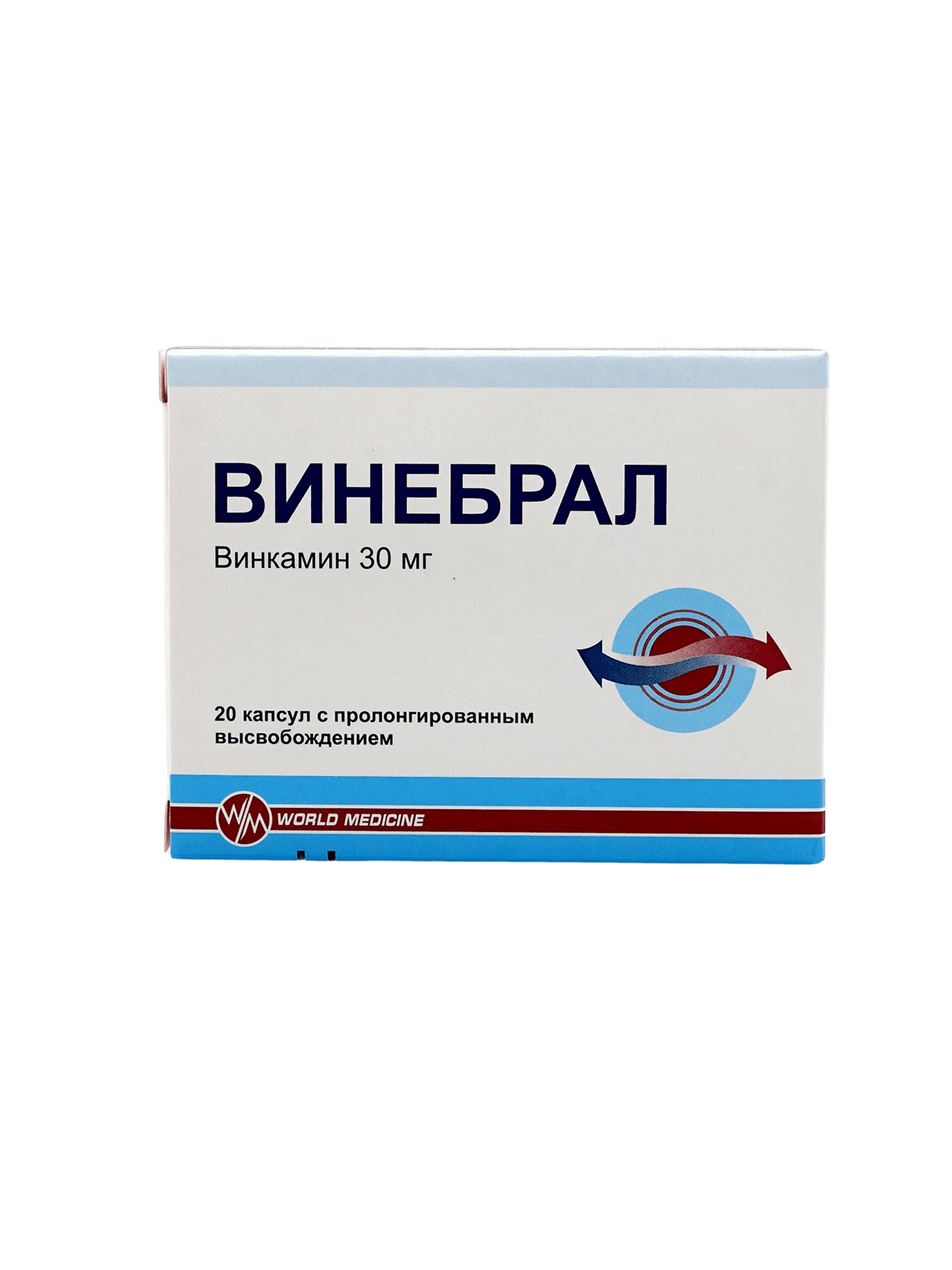 Винебрал, 30 мг, капс. №20