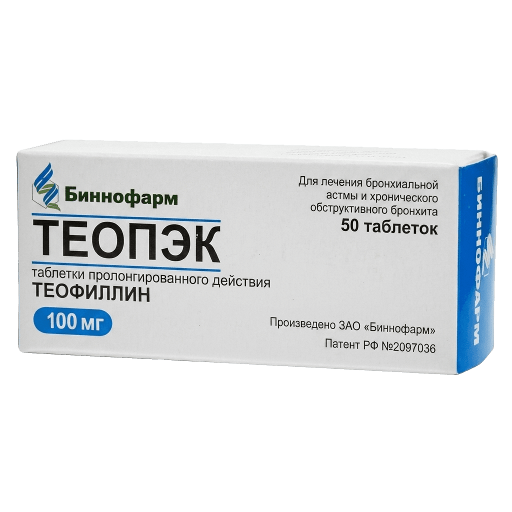 Теопэк, 100 мг, таб. №50