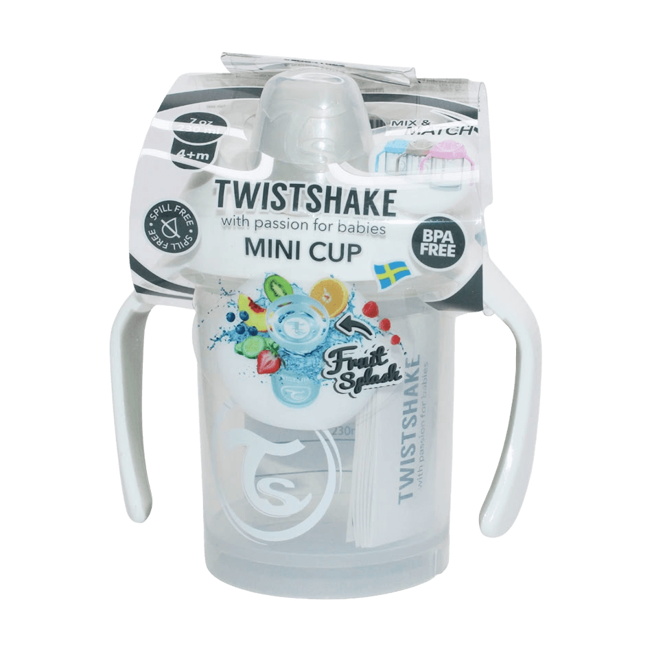Поильник-непроливайка Twistshake Mini Cup, 230 мл (белый 4+м)