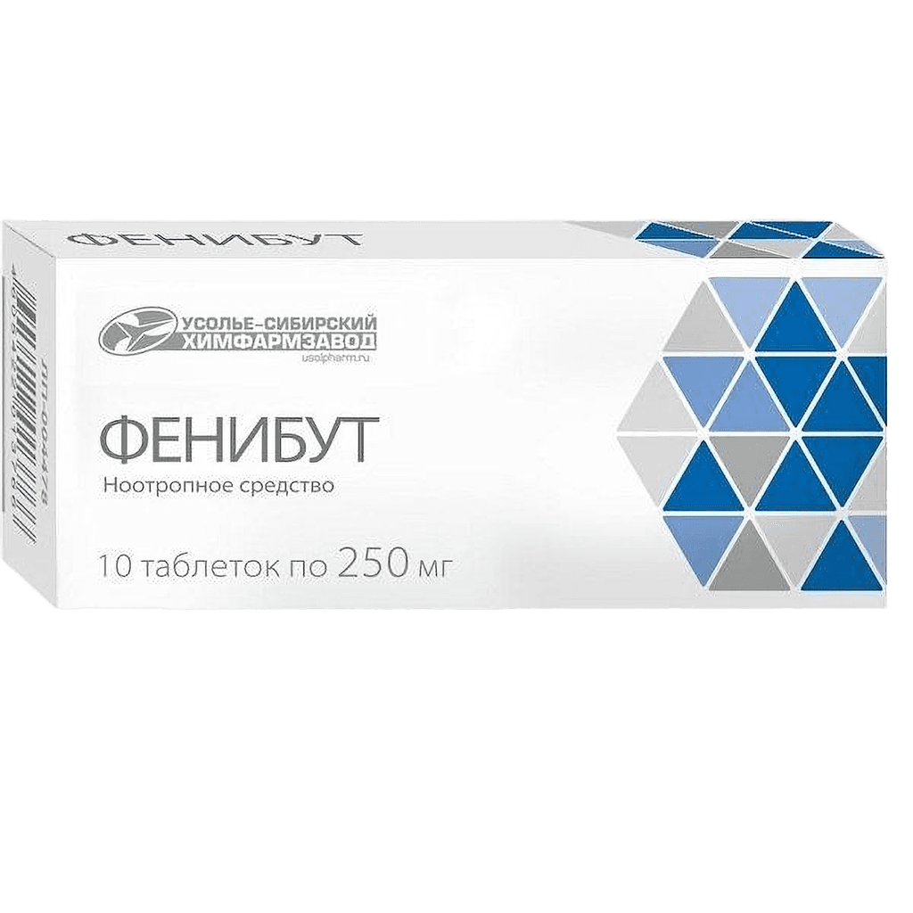 Фенибут, 250 мг, таб. №100