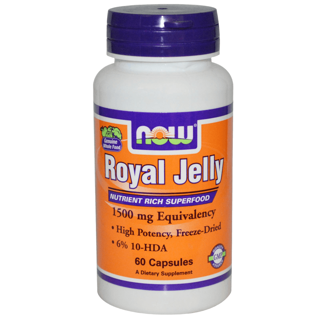 Royal Jelly (NOW Royal Jelly), 1500 mg, caps. №60