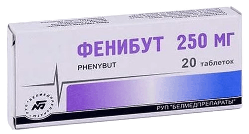 Фенибут, 250 мг, таб. №20