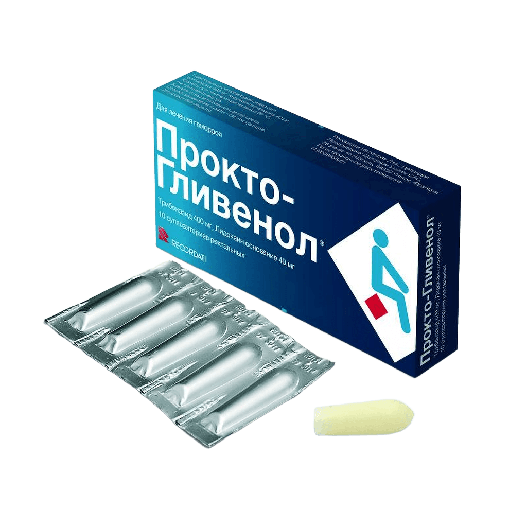 Прокто-Гливенол, супп. рект. №10