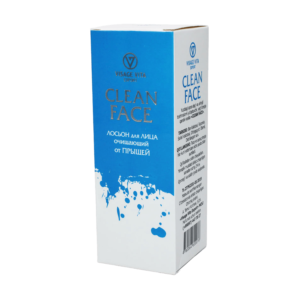 Losyon dlya litsa ochishchayushchiy ot pryshchey Clean Face, 100 ml