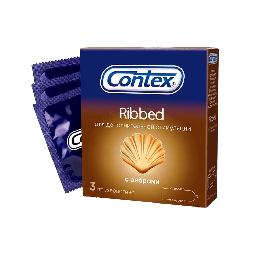 Презервативы Contex, Ribbed, №3