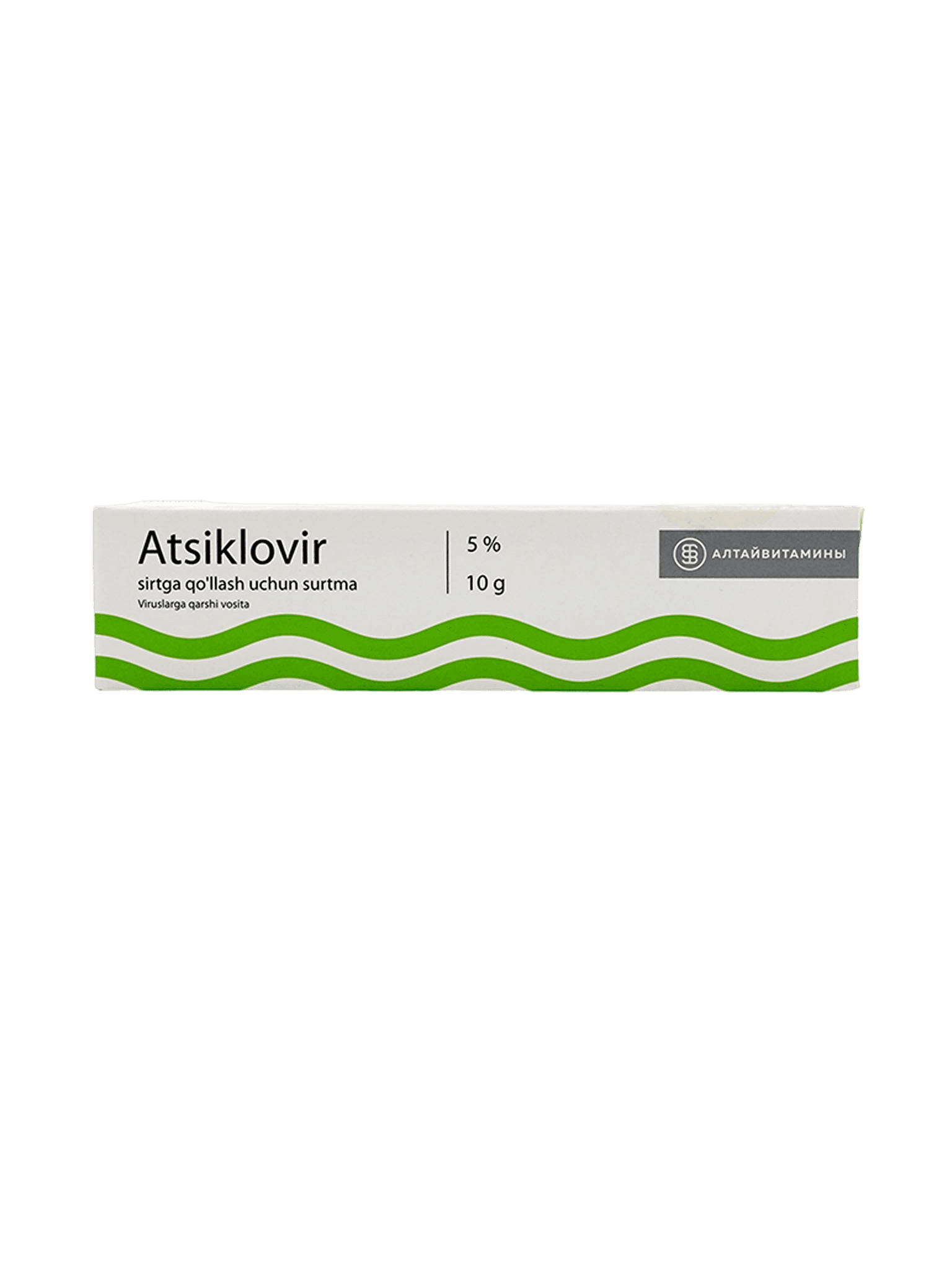 Ацикловир, 5%, 10 г, крем