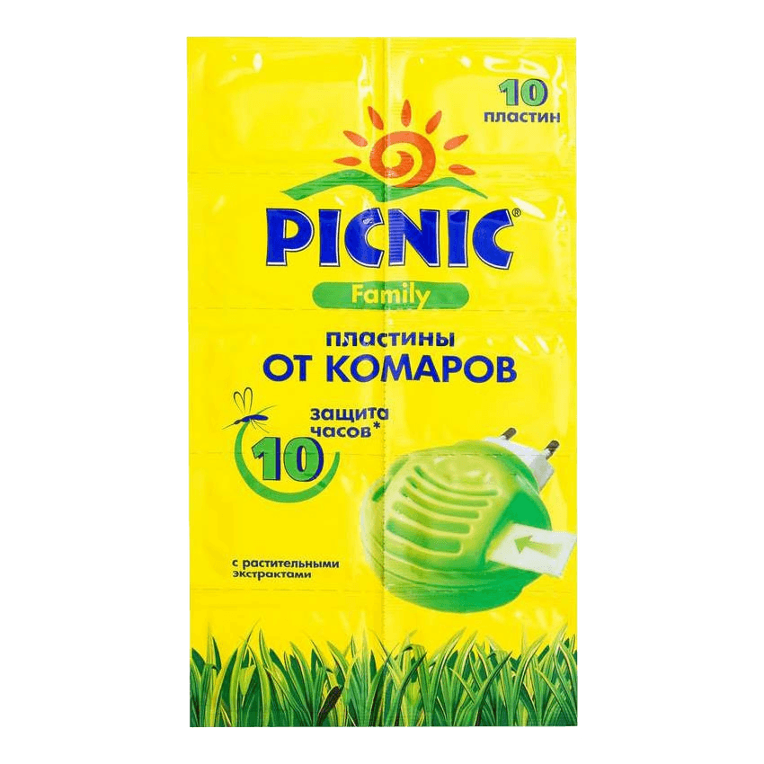 Пластины Picnic Family от комаров, №10
