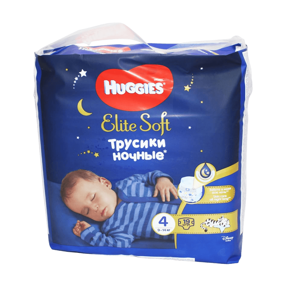 Подгузники дет. ночные Huggies Elite Soft, раз. 4, №19
