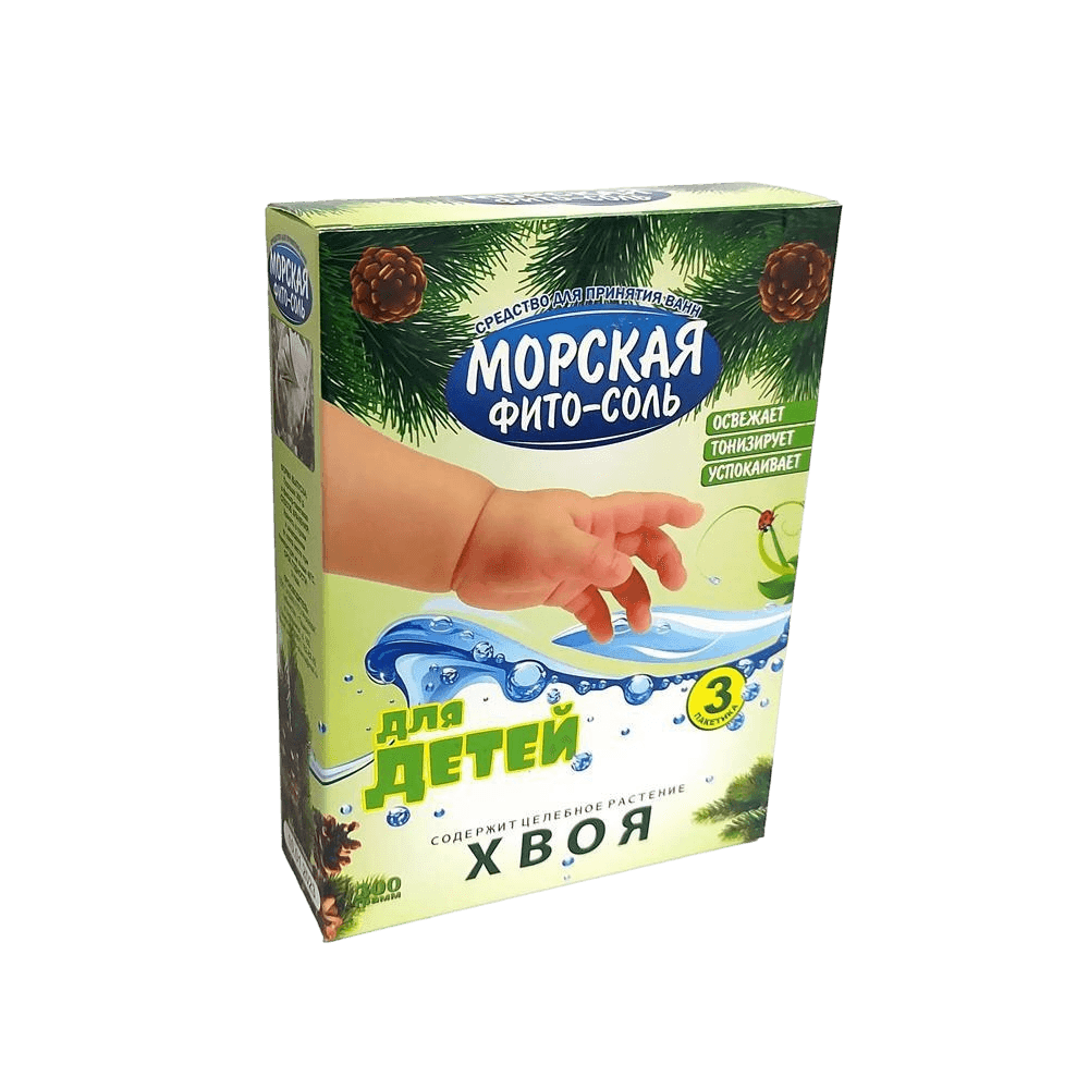 Морская фито-соль для детей, 300 г (хвоя)