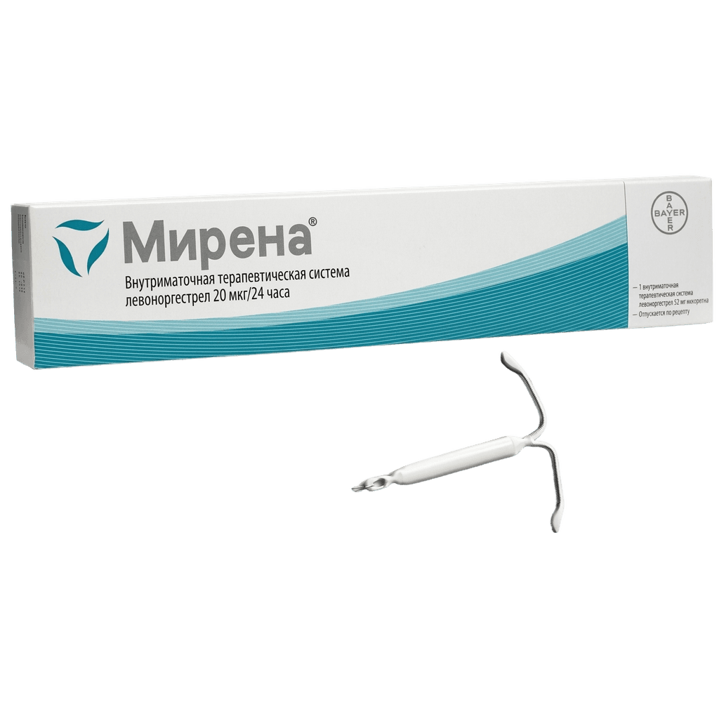 Мирена, 20 мкг/24 часа, система внутриматоч., №1