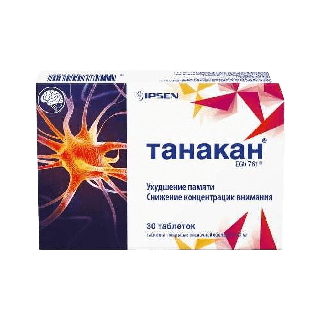 Танакан EGb 761, 40 мг, таб. №30