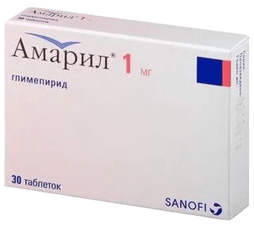 Амарил, 1 мг, таб. №30