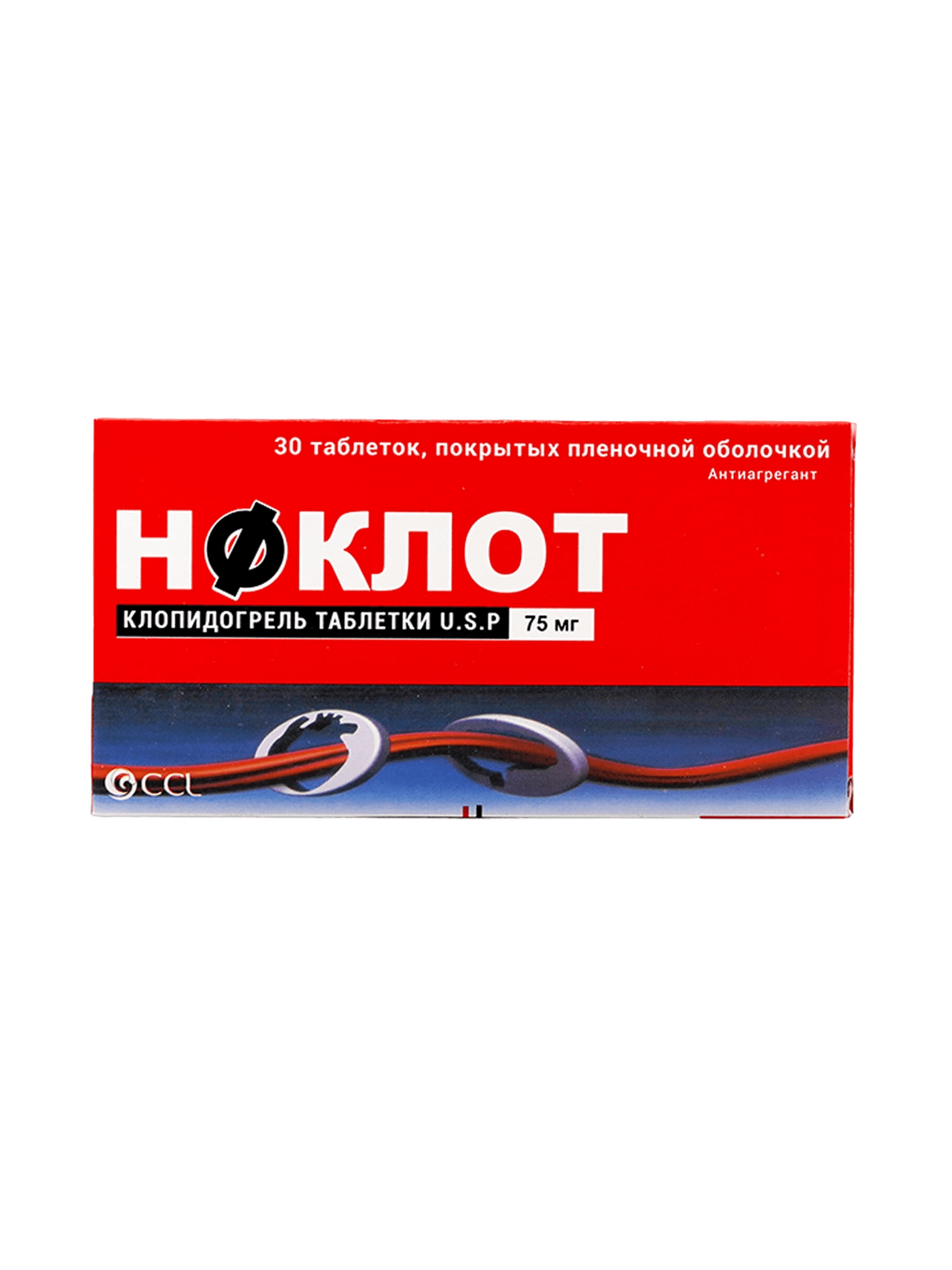 Ноклот, 75 мг, таб. №30