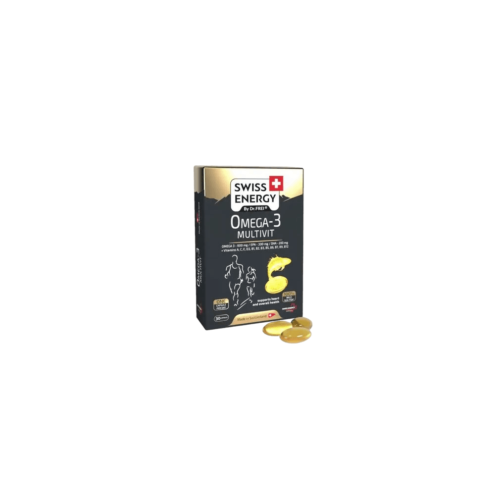 Витамины Swiss Energy Omega-3 Multivit, капс. №30