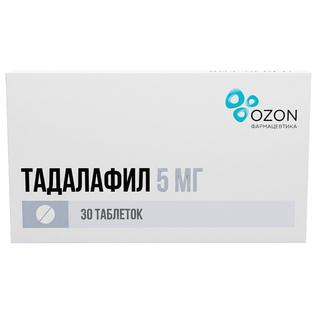 Тадалафил, 5 мг, таб. №30