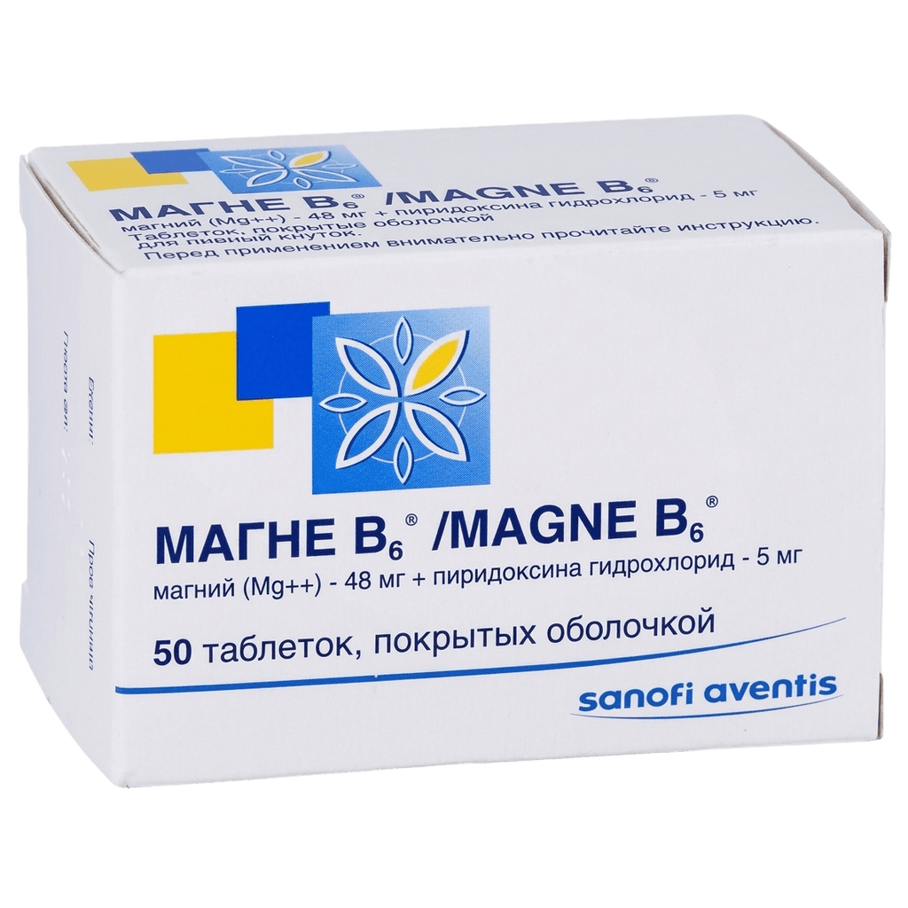 Магне B6, 470 мг/5 мг, таб. №50