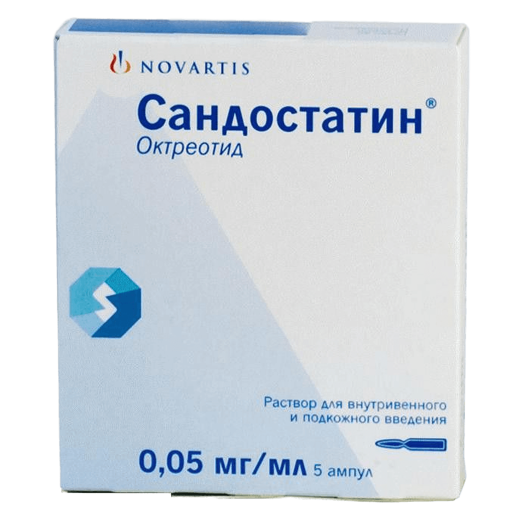 Сандостатин, 0,05 мг/мл, 1 мл, амп. №5