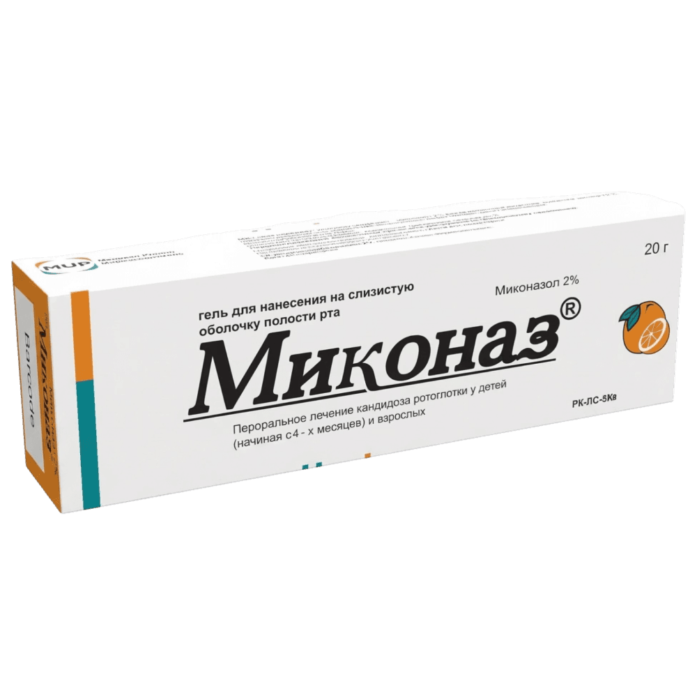 Миконаз, 2%, 20 г, гель