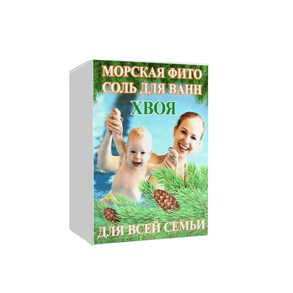 Морская фито соль для ванн, 500 г (хвоя)