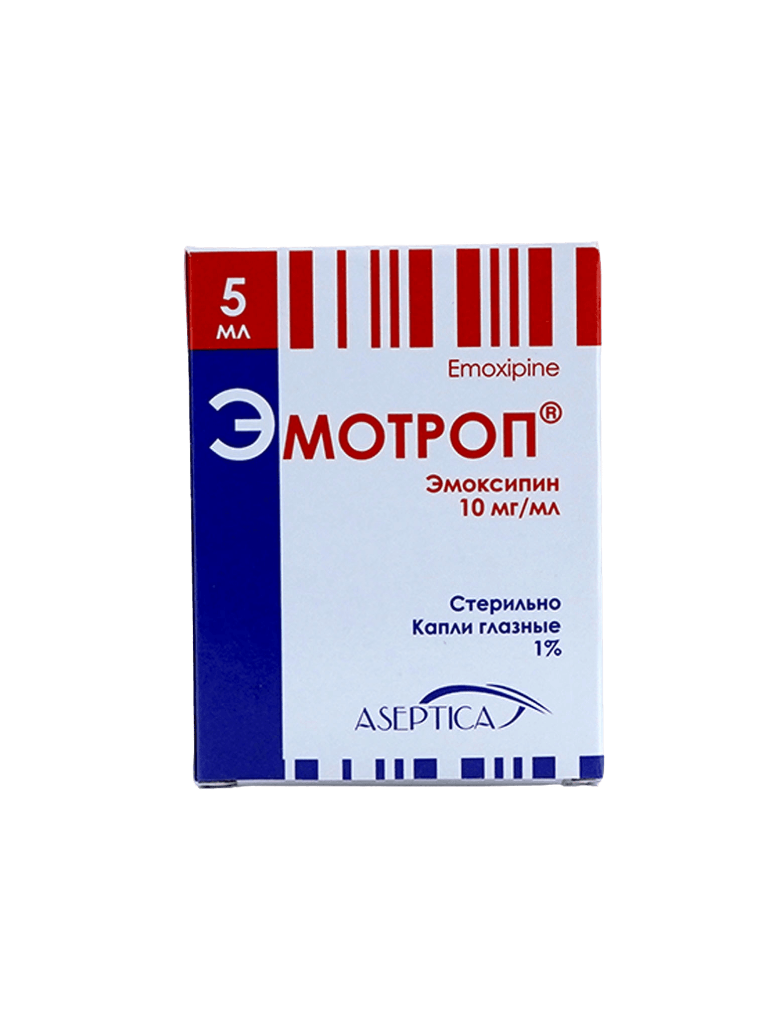 Эмотроп, 1%, 5 мл, капли глаз.