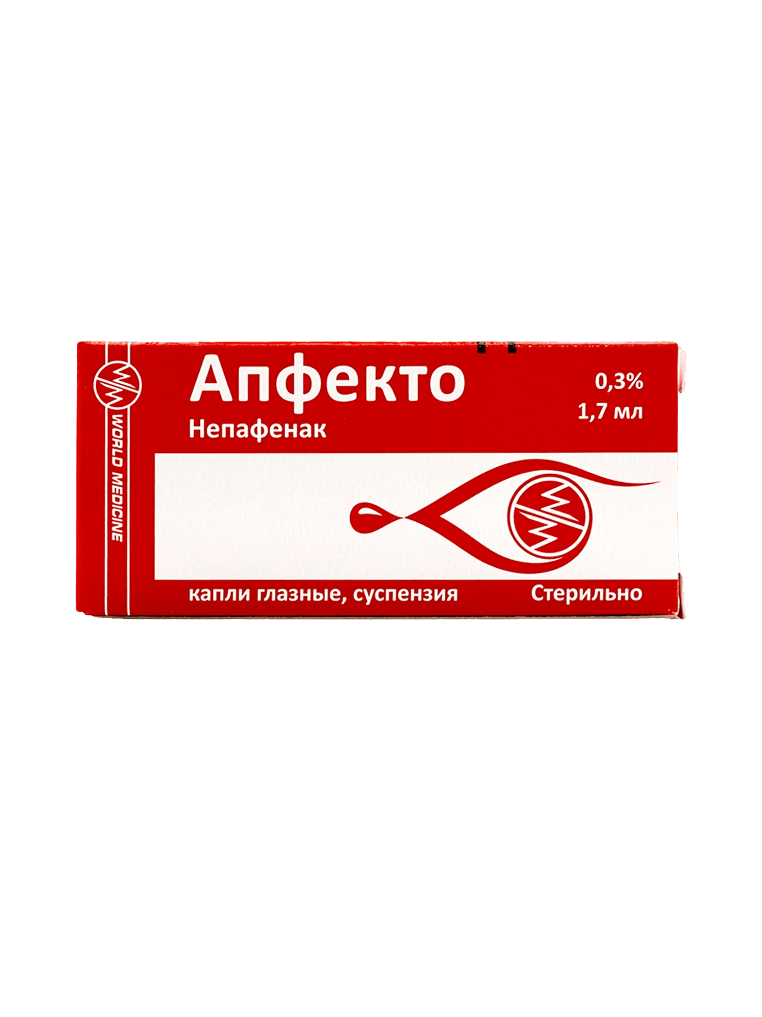 Апфекто, 0,3%, 1,7 мл, капли глаз.