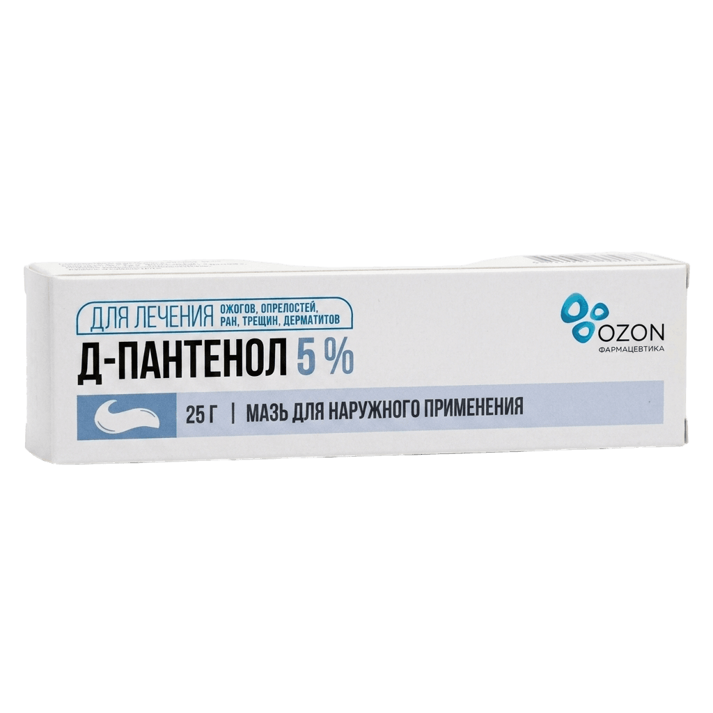 Д-Пантенол, 5%, 25 г, мазь
