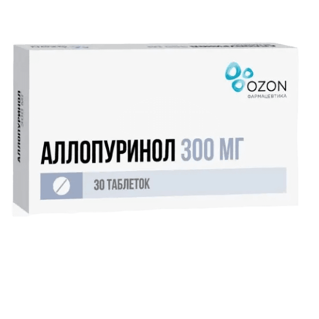 Аллопуринол, 300 мг, таб. №30