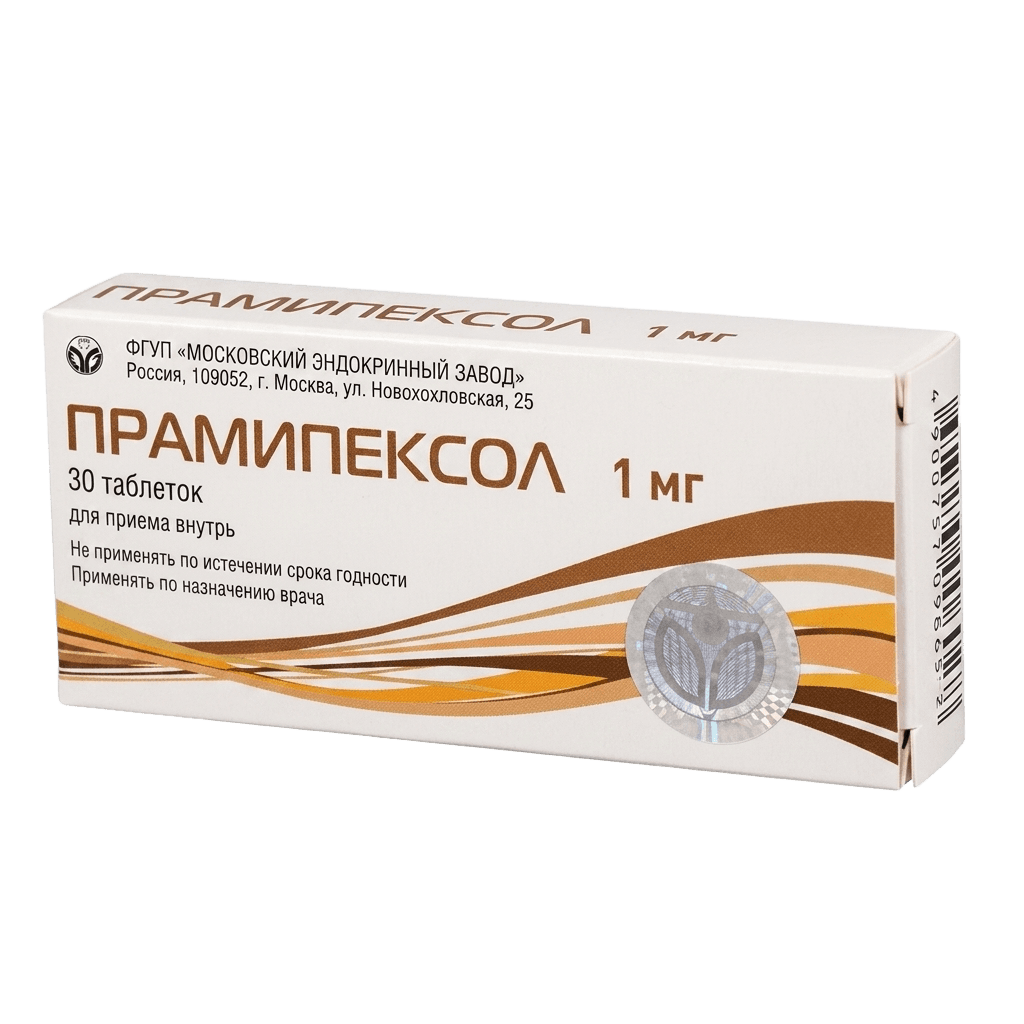 Прамипексол, 1 мг, таб. №30