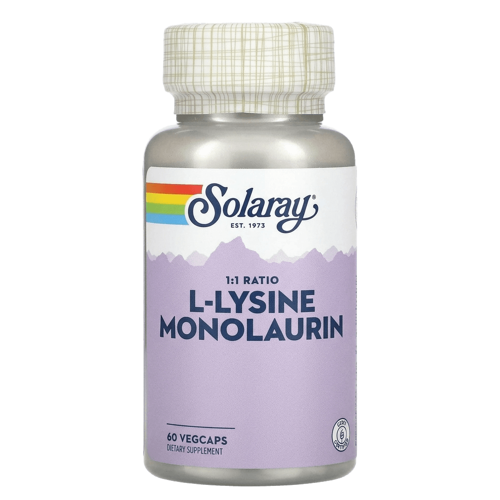L-лизин Монолаурин (Solaray L-Lysine Monolaurin), капс. №60