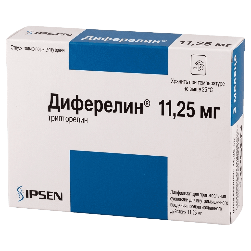 Диферелин, 11,25 мг, флак. №1