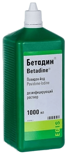 Бетадин, 100 мг/1 мл, 1000 мл, флак.
