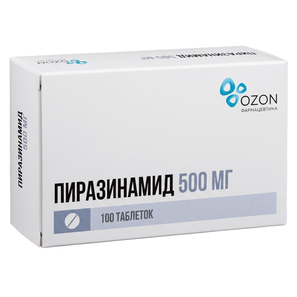 Пиразинамид, 500 мг, таб. №100
