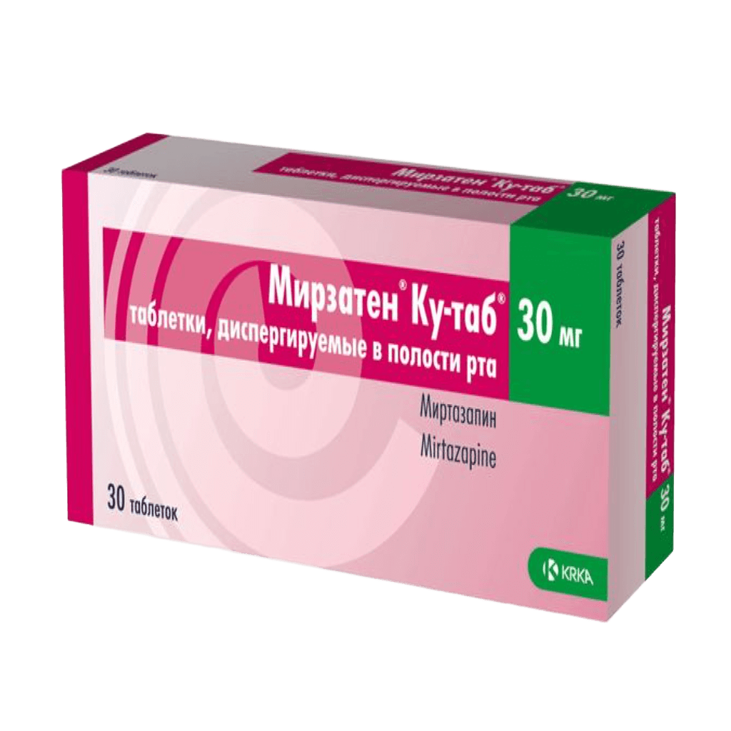 Мирзатен КУ-Таб, 30 мг, таб. №30