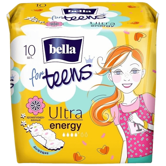 Прокладки гиг. Bella For Teens Ultra Energy, №10