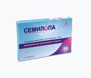 Семилопа, 2 мг/125 мг, таб. №6