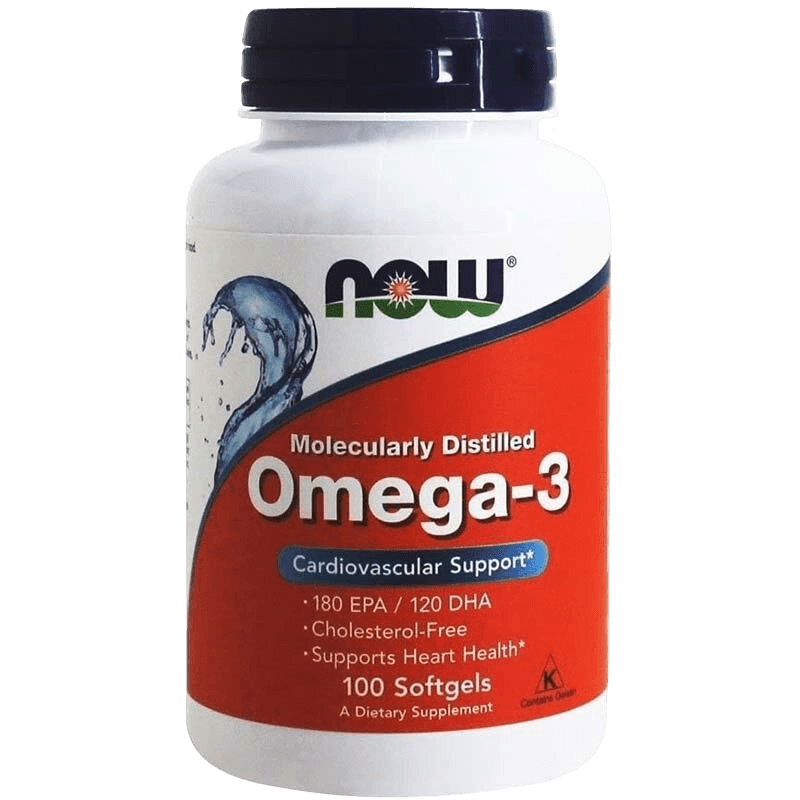 Омега-3 Рыбий жир (NOW Omega-3 Fish Oil), 1000 мг, капс. №30
