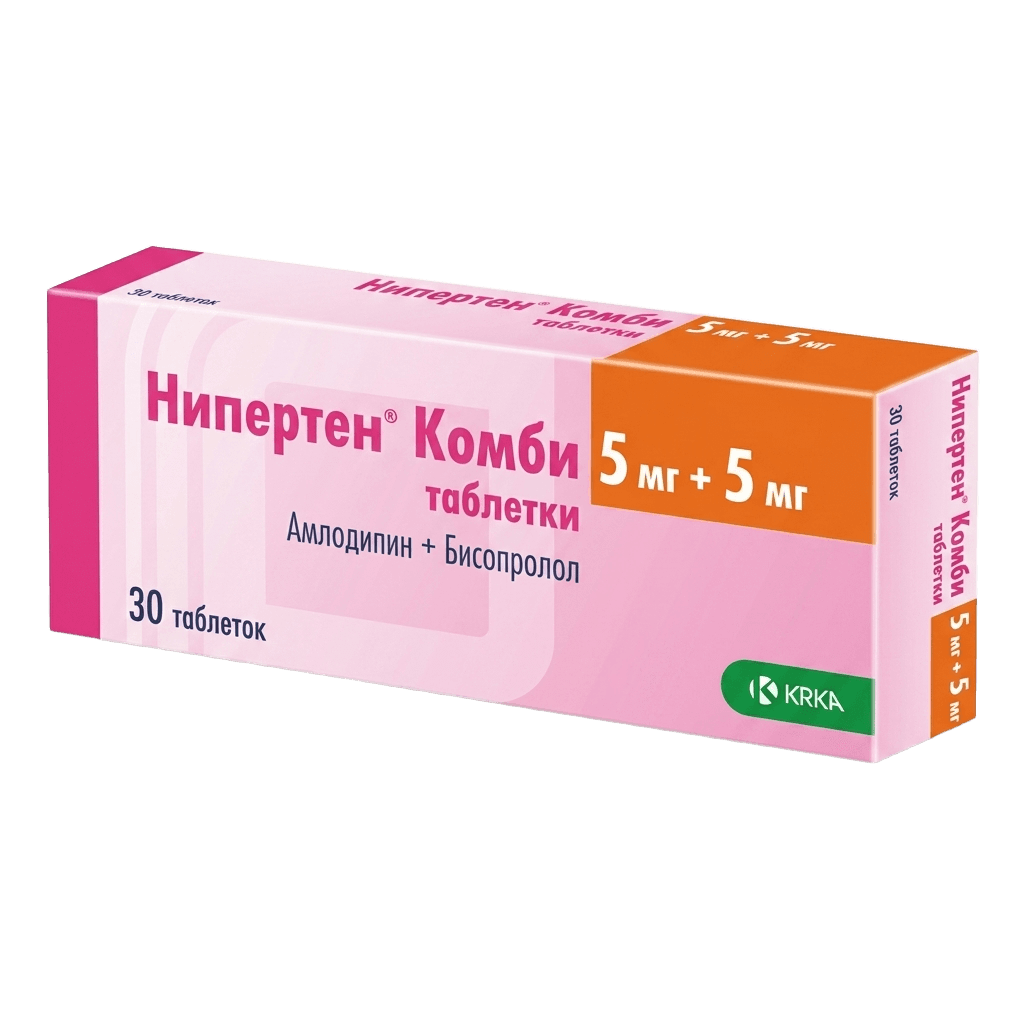 Нипертен Комби, 5 мг/10 мг, таб. №30