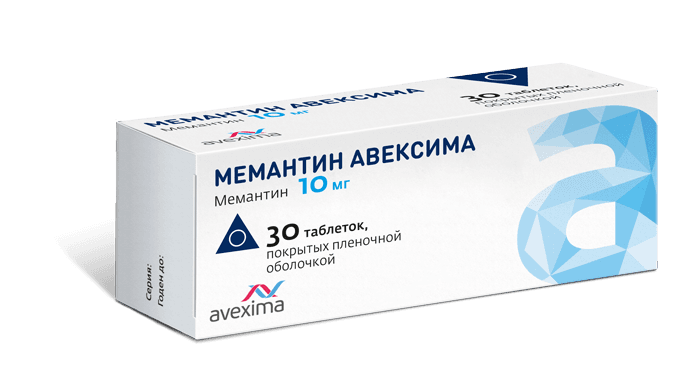 Мемантин Авексима, 10 мг, таб. №30