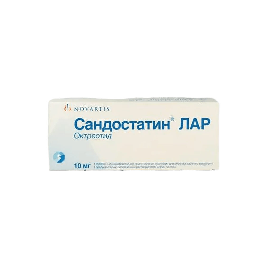 Сандостатин ЛАР, 10 мг, 2 мл, №1