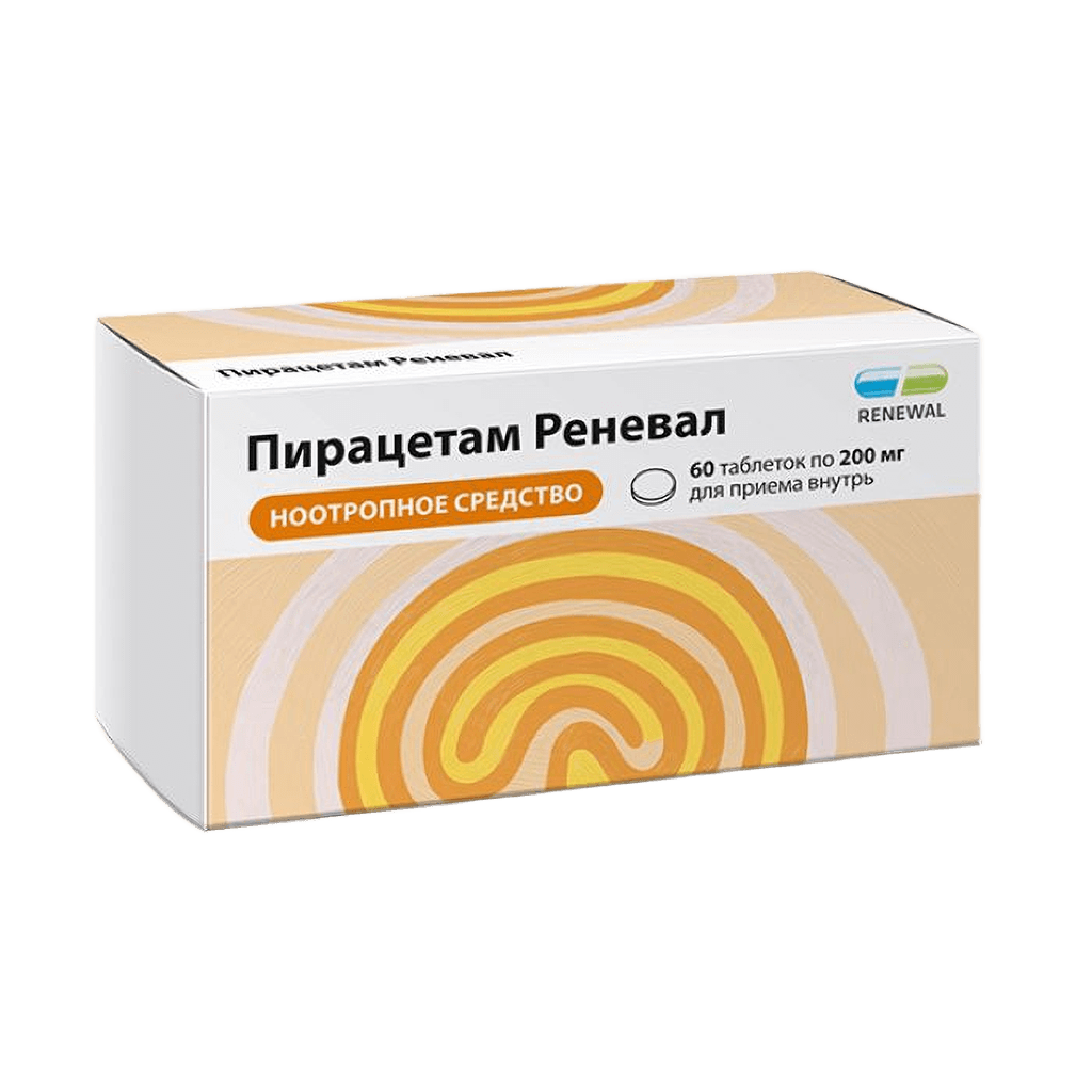 Пирацетам Реневал, 200 мг, таб. №60