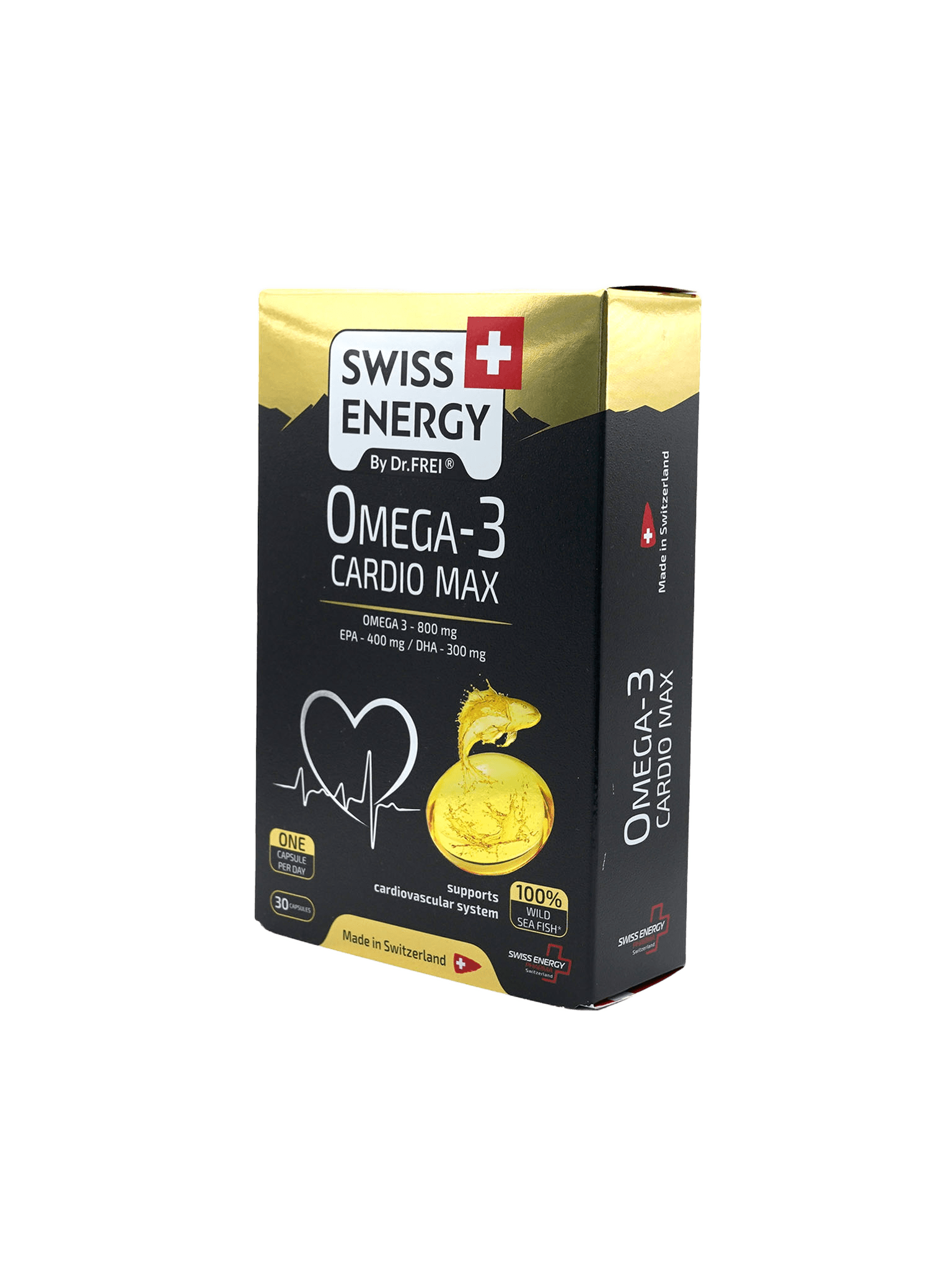 Витамины Swiss Energy Omega-3 Cardio Мах, капс. №30