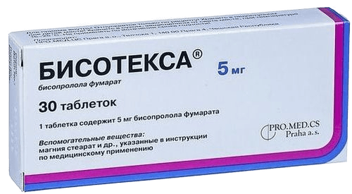 Бисотекса, 5 мг, таб. №30