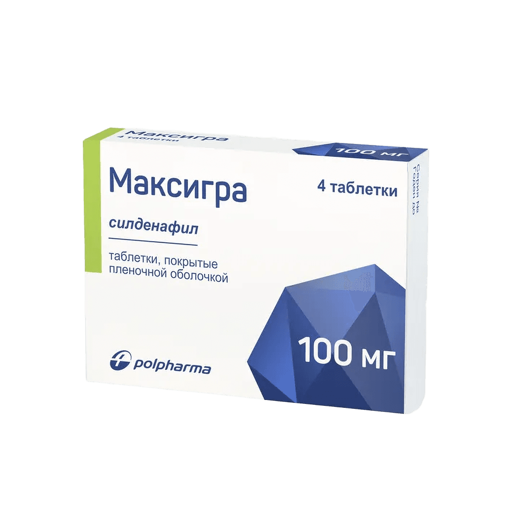 Максигра, 100 мг, таб. №4
