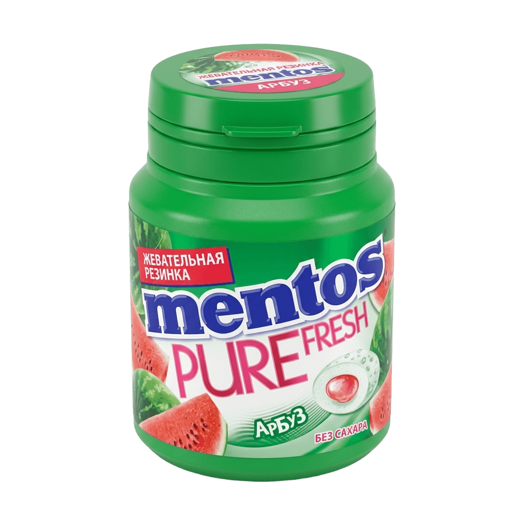 Жевательная резинка Mentos Pure Fresh Тутти-фрутти, 54 г