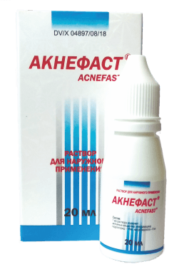 Акнефаст, 10 мг/8 мг/мл, 20 мл, флак.