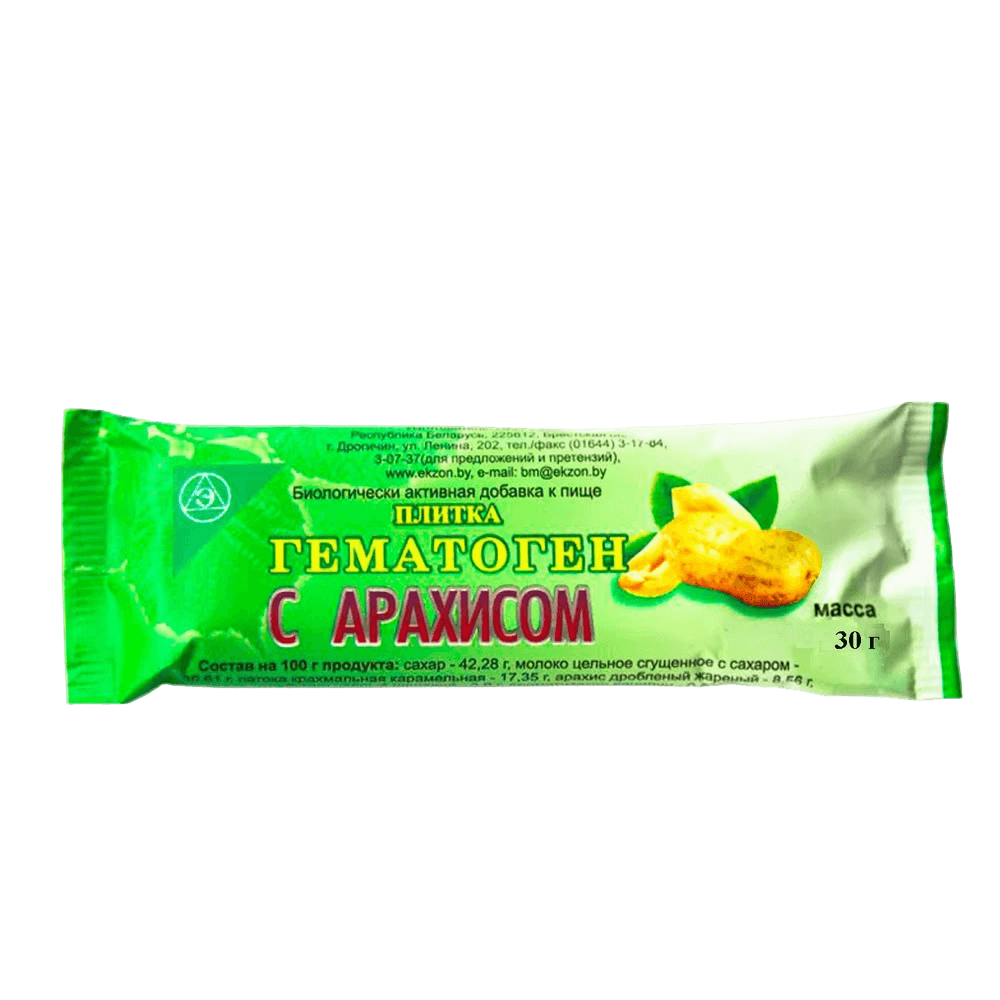 Гематоген с арахисом, 30 г