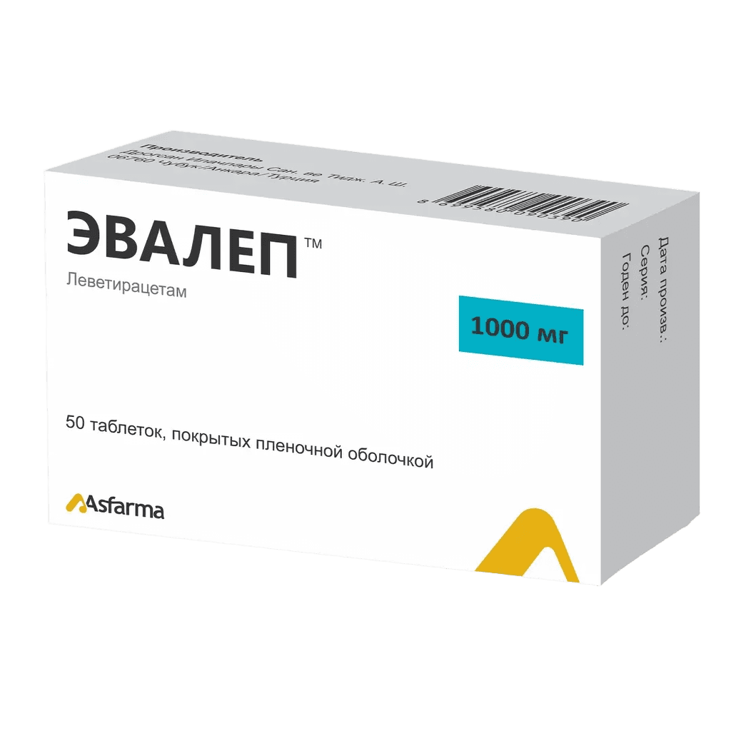 Эвалеп, 1000 мг, таб. №50