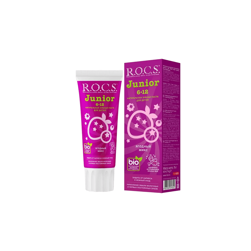 Зубная паста Ягодный микс R.O.C.S Junior, 74 г