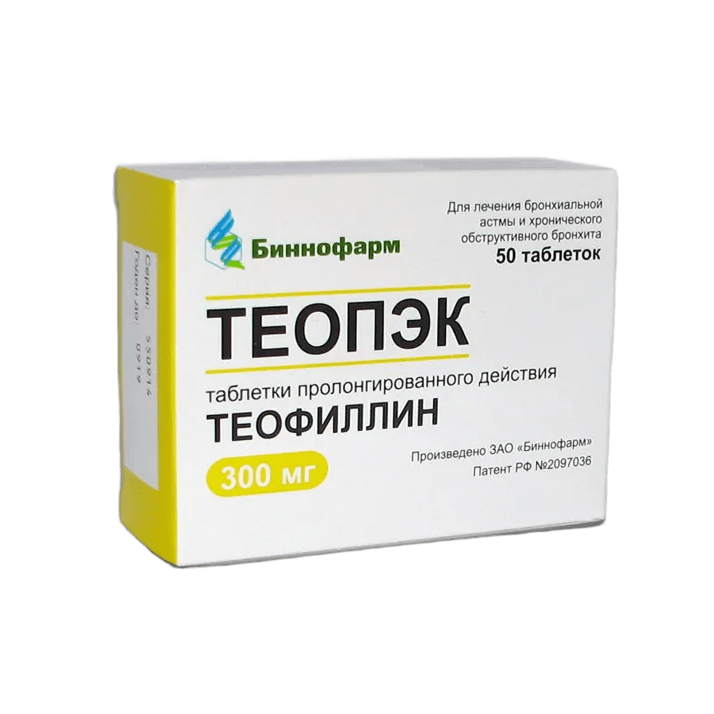 Теопэк, 300 мг, таб. №50